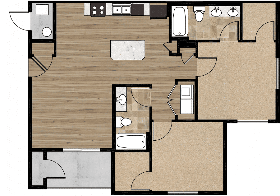 South Ogden Apartment floor plan