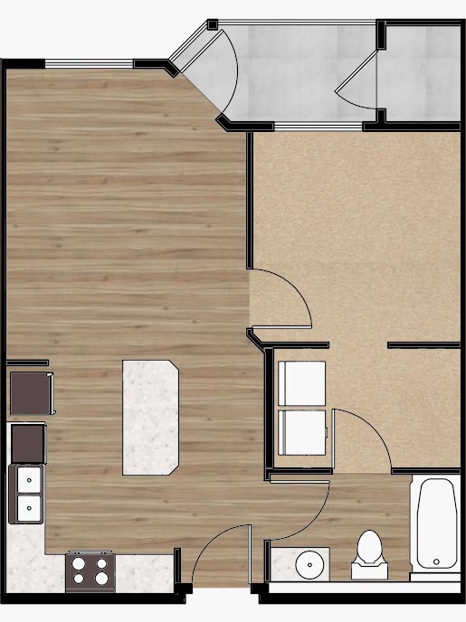 Salt Lake City apartment floor plan
