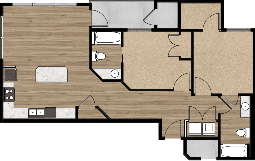 Salt Lake City Apartment floor plan