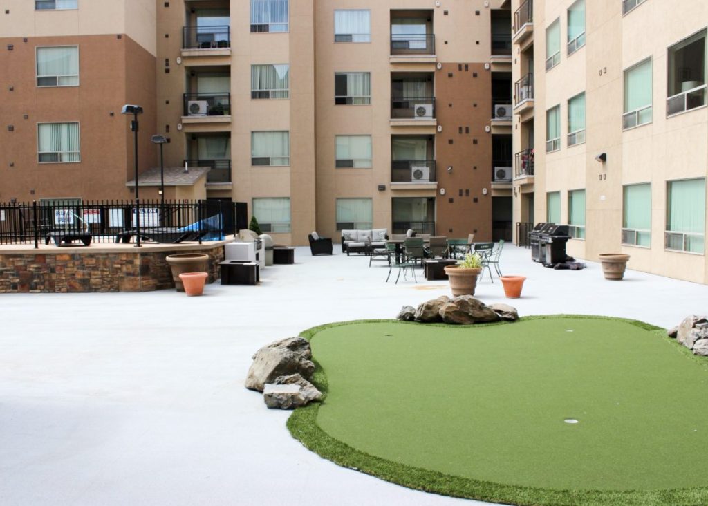 Salt Lake City apartment outdoor community area