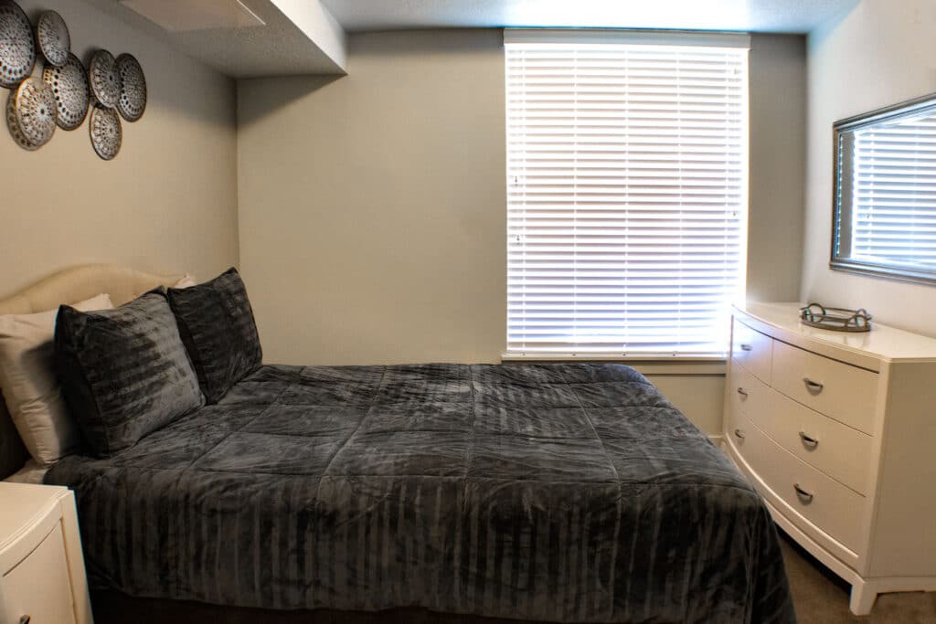 Bedroom in a 1bd 1ba apartment