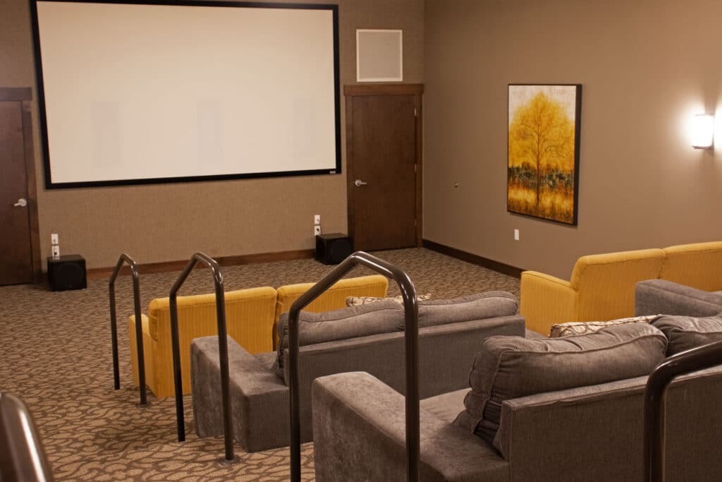 Theater Room at Seasons at Library Square
