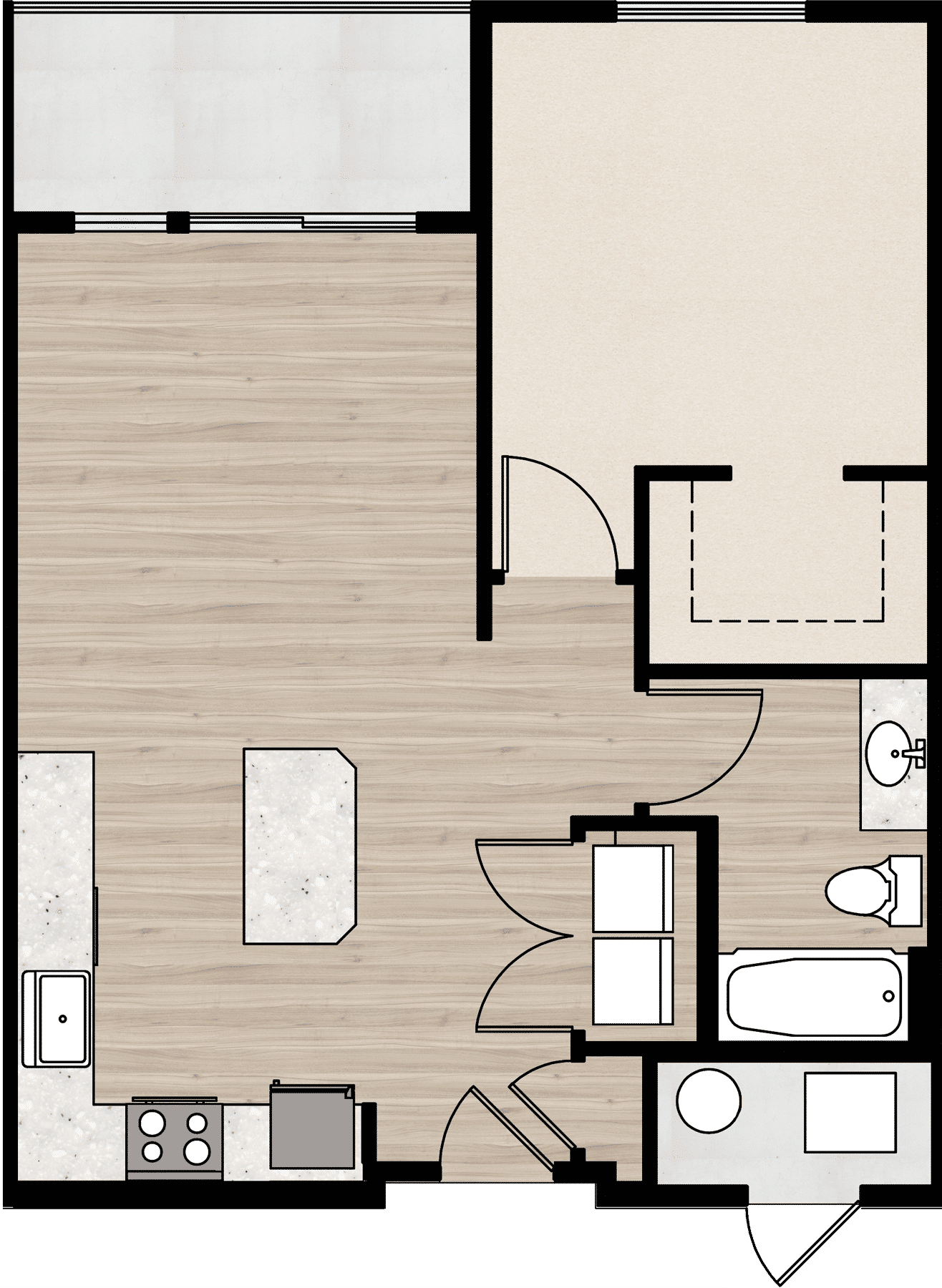Mill Creek apartment floor plan