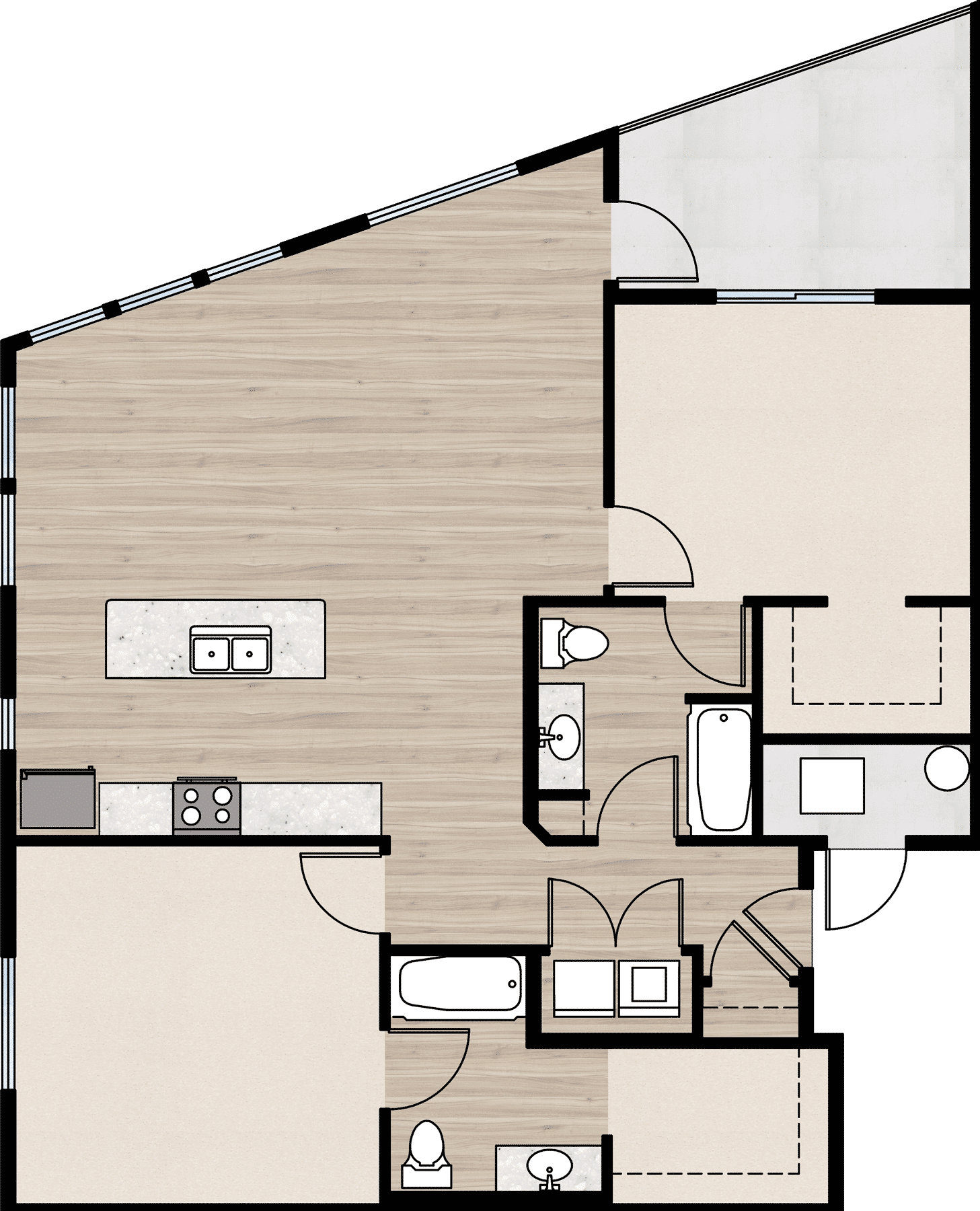 Mill Creek apartment floor plan