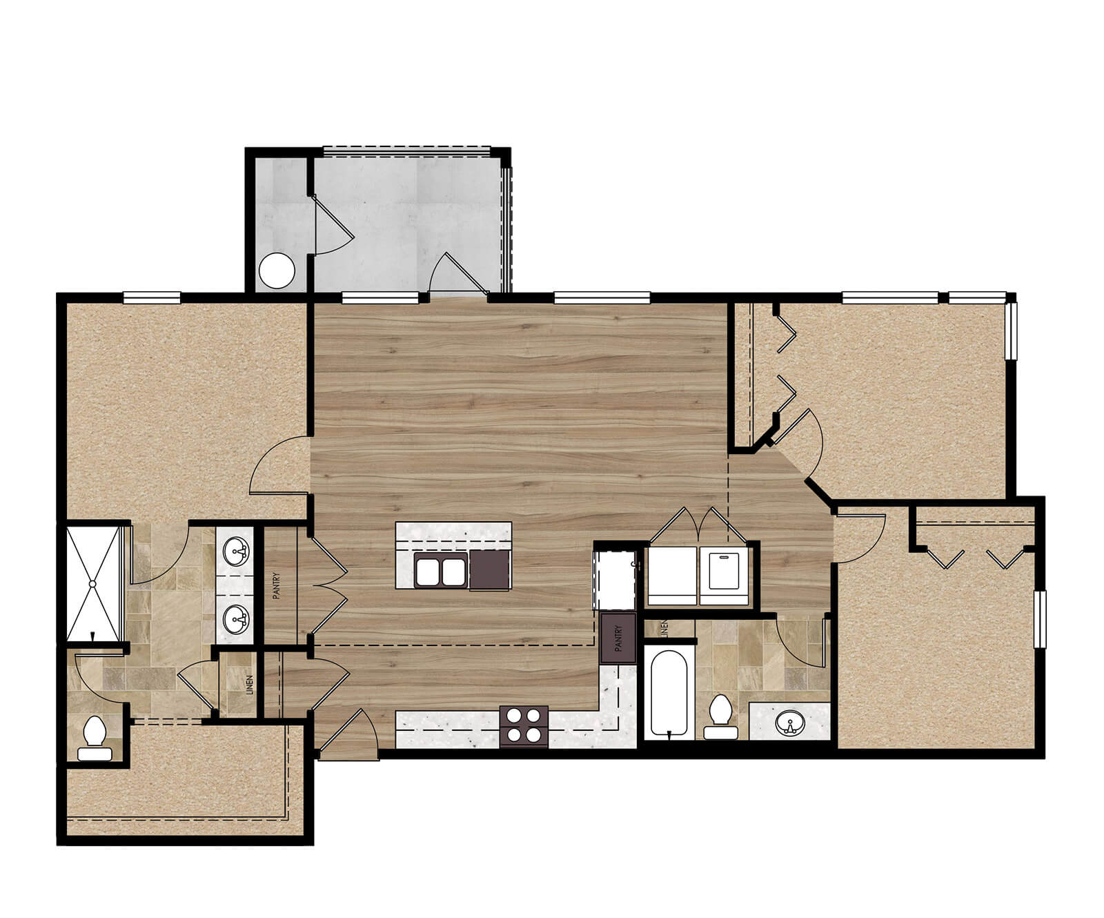 South Ogden Apartment Floorplan